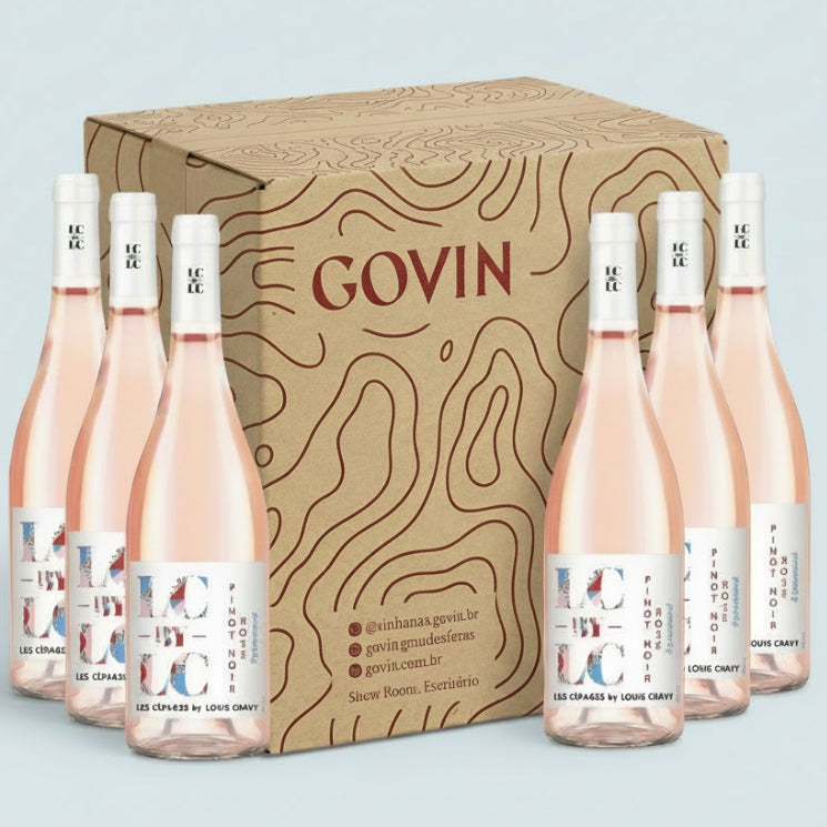 Découverte #3 - Cépages LC by LC - Pinot Noir Rosé Vin de France 2022 - 6 Garrafas